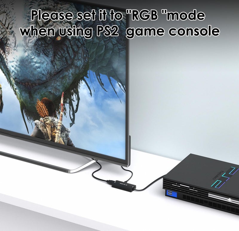 LVY RCA to HDMI Converter AV to HDMI Adapter Composite/CVBS to HDMI Video Audio Converter, Widely Compatible with Various RCA Equipment for N64, PS2, PC, Laptop, VHS, VCR, Camera DV ect. - Image 3